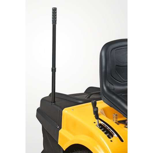 CubCadet LT2-NR92 13AB71BE603 lawn tractor rear angle showing seat and controls.