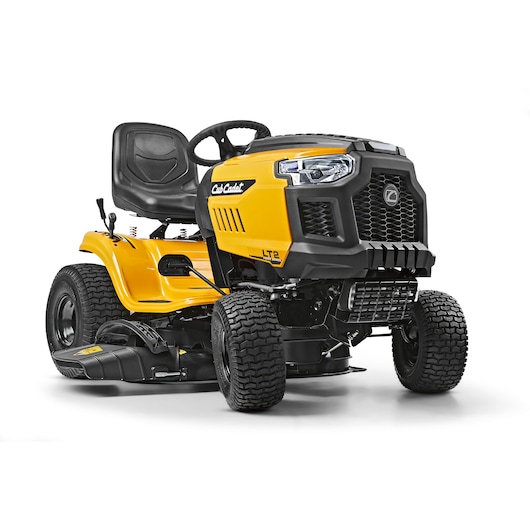 CubCadet 13AB78BY603 lawn tractor front angle on white background.