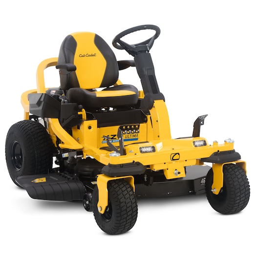CubCadet 17AIGBYN603 yellow zero-turn lawn mower, front angle on white background.