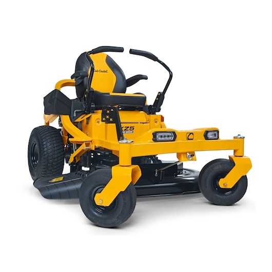 CubCadet 17BAEACS603 zero-turn riding mower in yellow and black, front angle on white background.