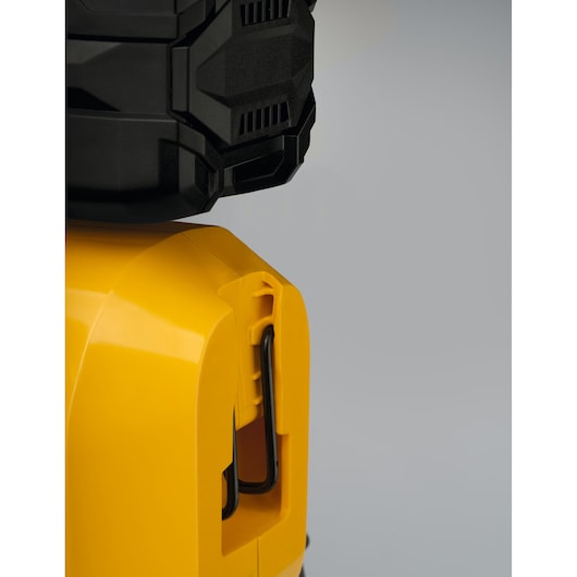 CubCadet 41AT6HK-603 yellow base with black component, close-up side angle, photography