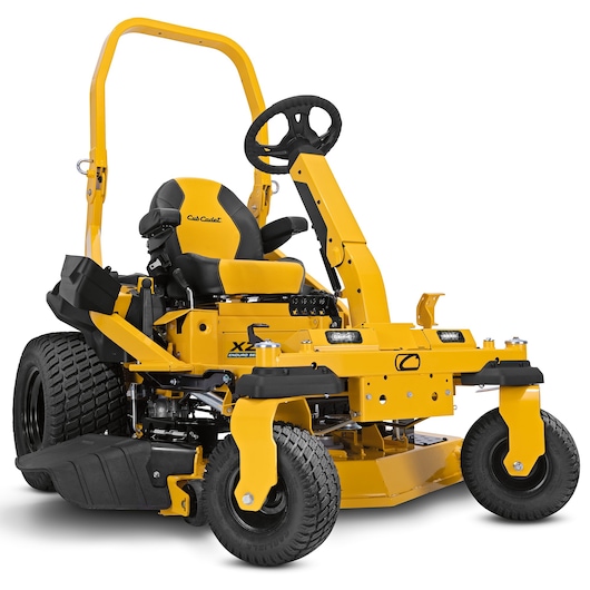 CubCadet 47AICAB6603 zero-turn lawn mower, yellow and black, front angle on white background.