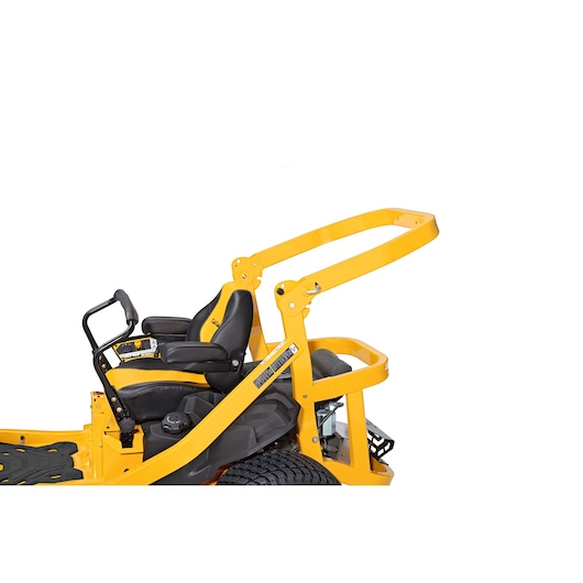 CubCadet 47AICAB6603 seat and rollover protection bar, side angle, yellow-black lawn equipment photo